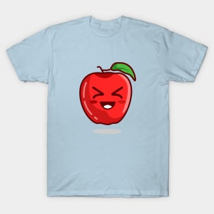 haha react food apple T-Shirt